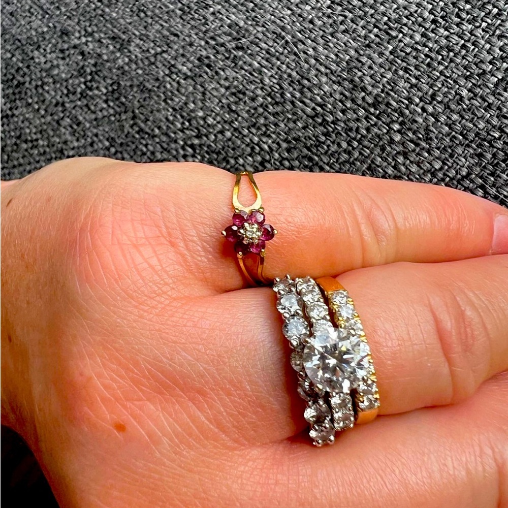 Diamond And Ruby Ring - image 2